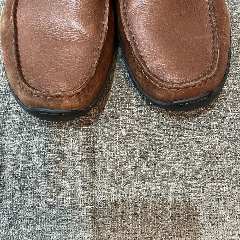 Samuel Hubbard Brown Leather Slip On Loafer Men Size 11
